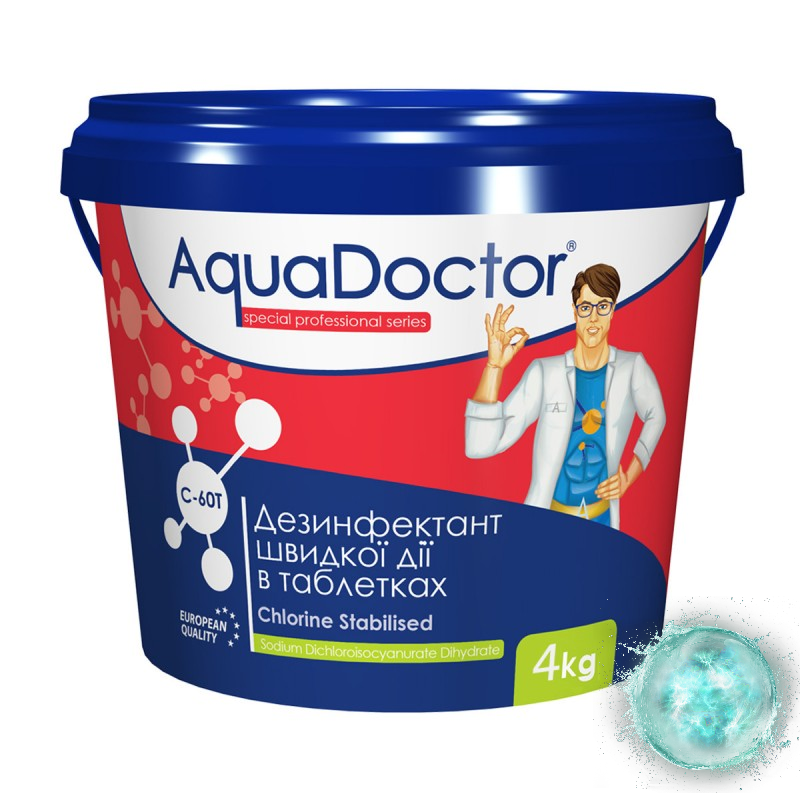 

Хлор AquaDoctor C-60T 4 кг для бассейна