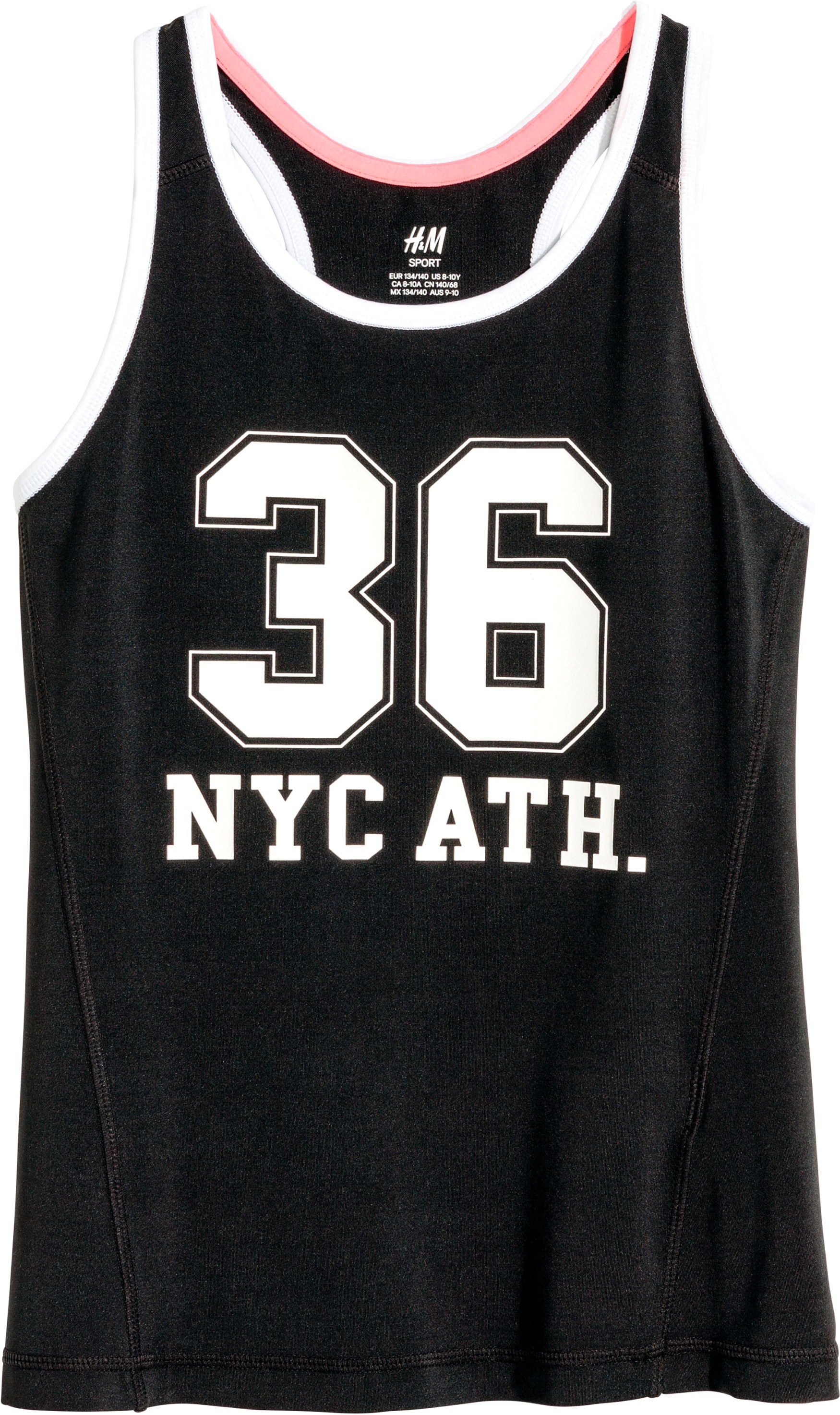 

Майка H&M 5hm01120242 158-164 см Черная