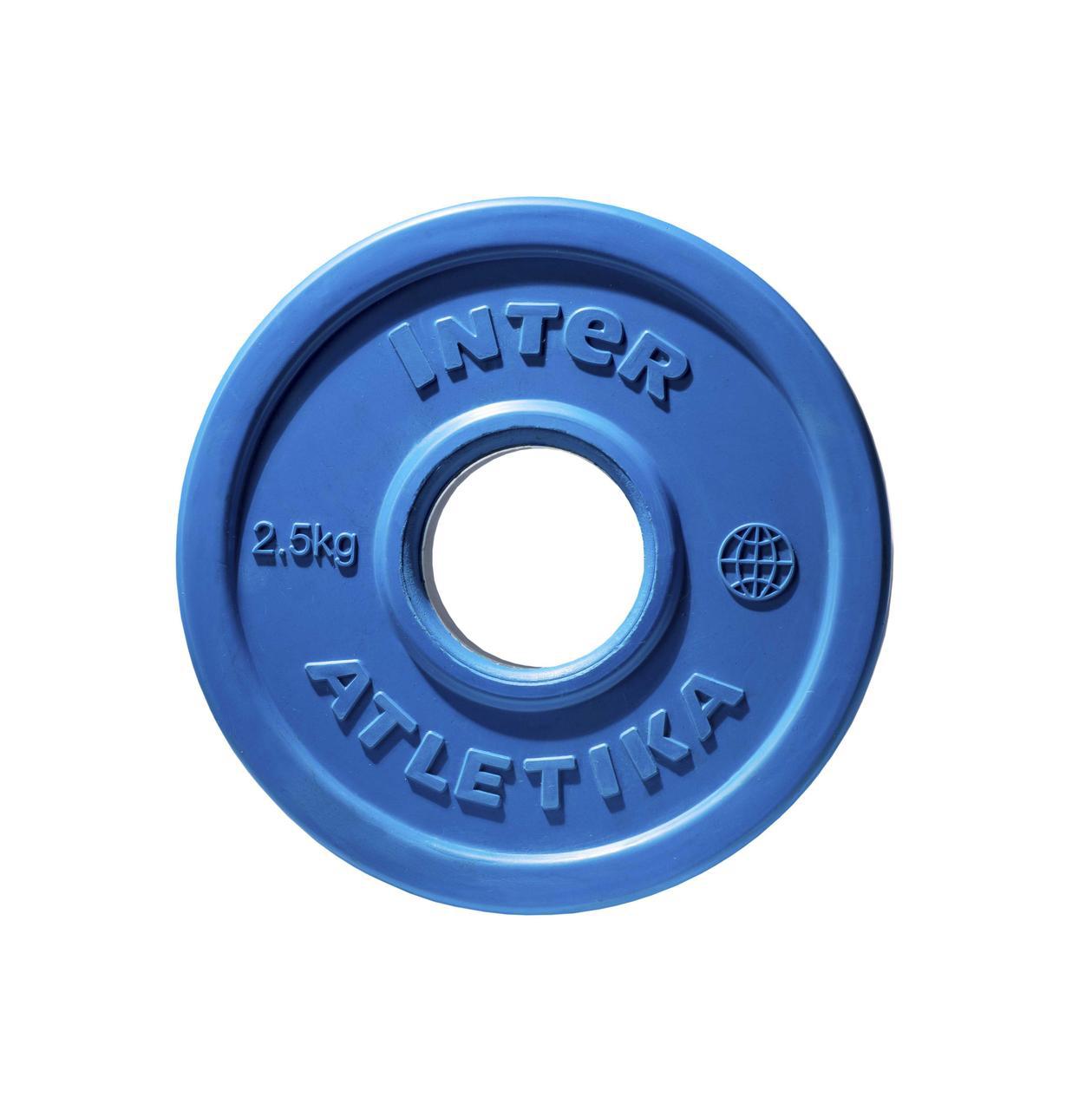 

Диск обрезиненный цветной InterAtletika LCA030-M 2,5 кг