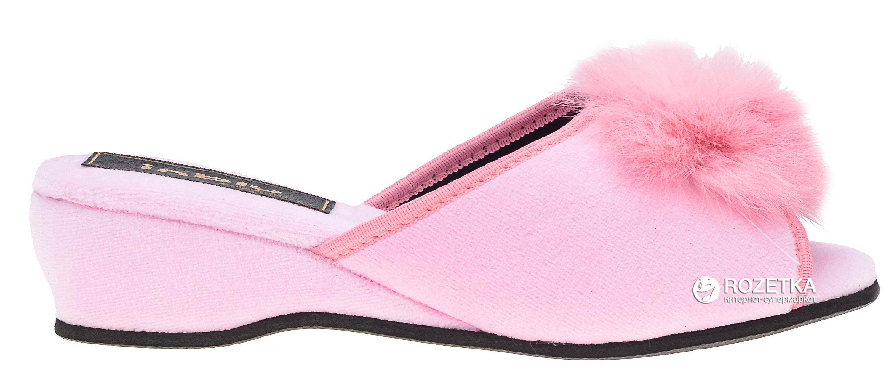 Акція на Жіночі домашні капці з відкритим носком Inblu RR-1X 40 Рожеві від Rozetka