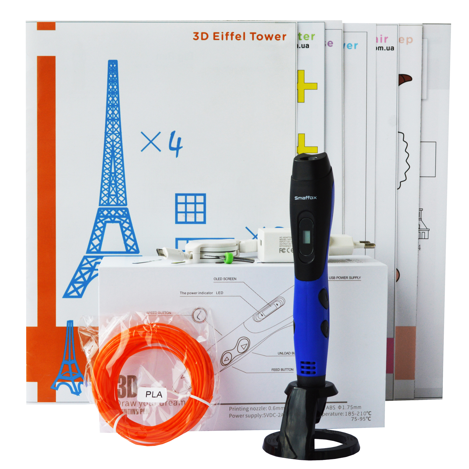 

3D-ручка Air Pen Smaffox PLAY Blue