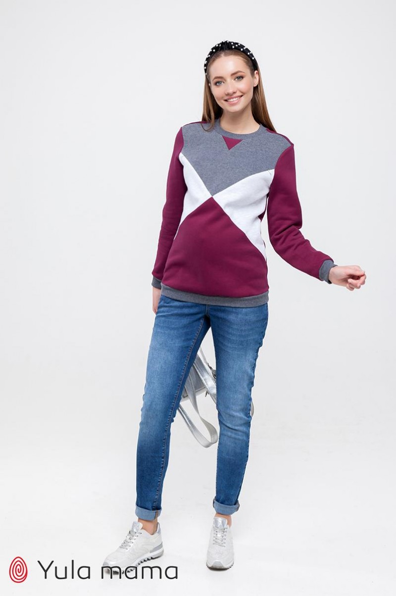 

Джинсы для беременных slim fit Юла мама Monte XL Голубой DM-49.081