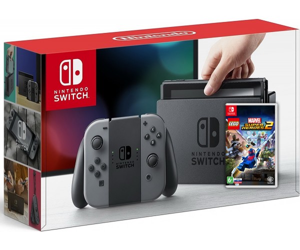 

Nintendo Switch Gray + Игра LEGO: Marvel Super Heroes 2 (русская версия)