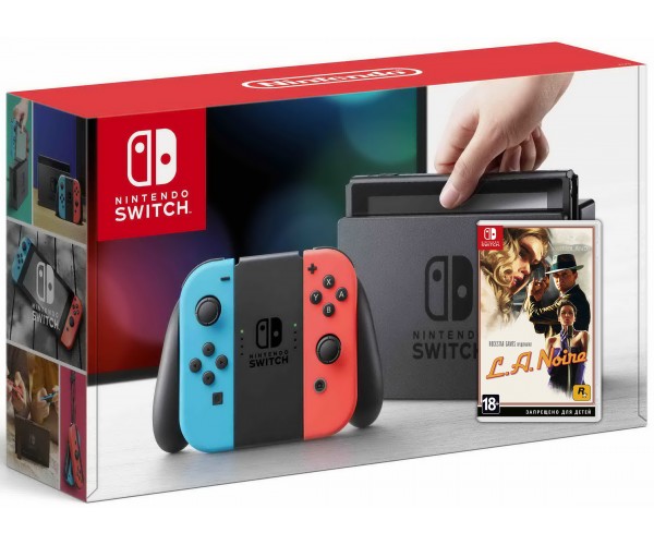 

Nintendo Switch Neon Blue-Red + Игра L.A. Noire (русская версия)