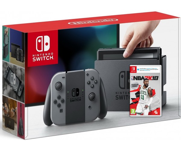 

Nintendo Switch Gray + Игра NBA 2K18