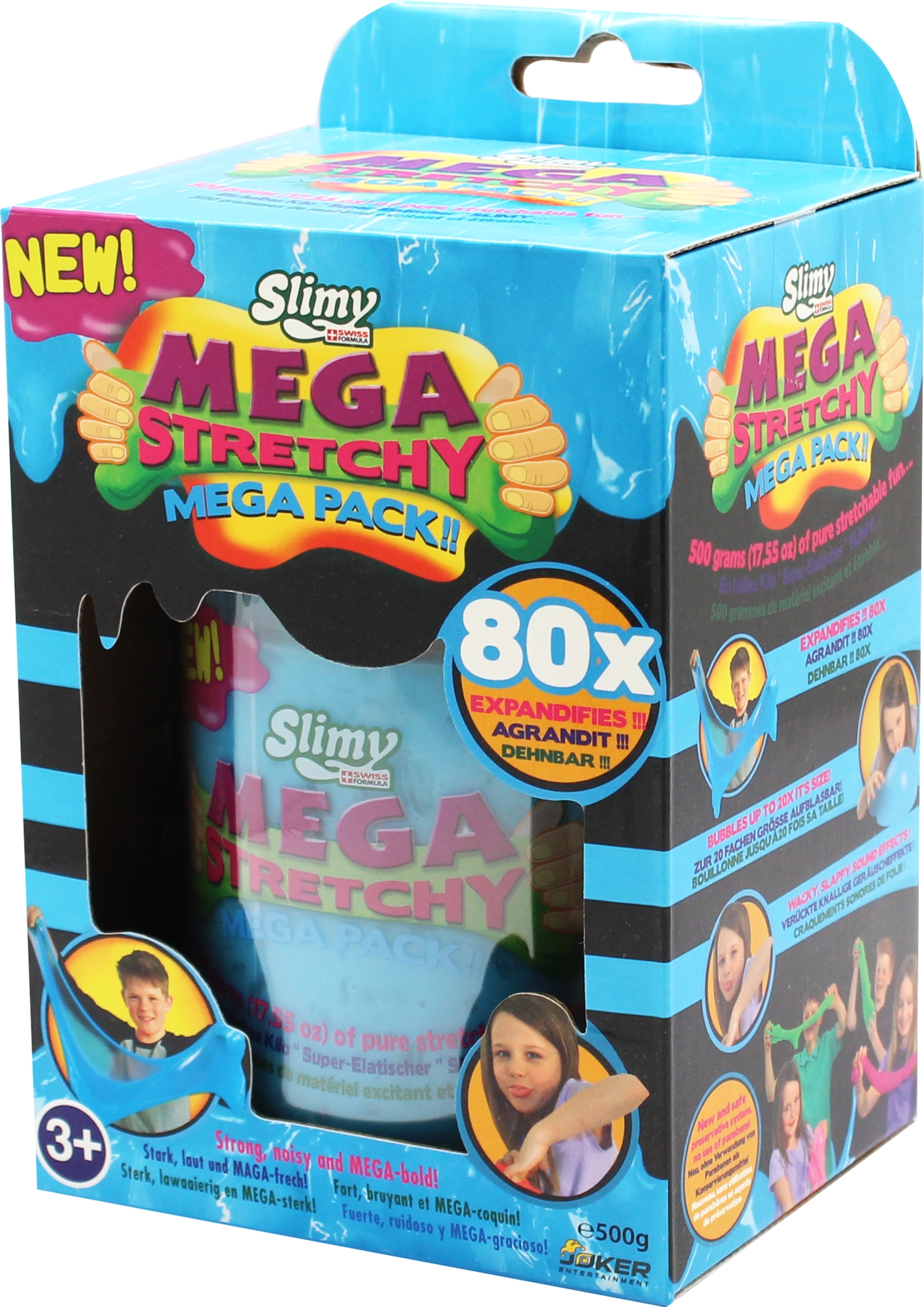 

Лизун Joker Slimy Мега-Эластичный 500 г в ассортименте (33901) (7611212339012)