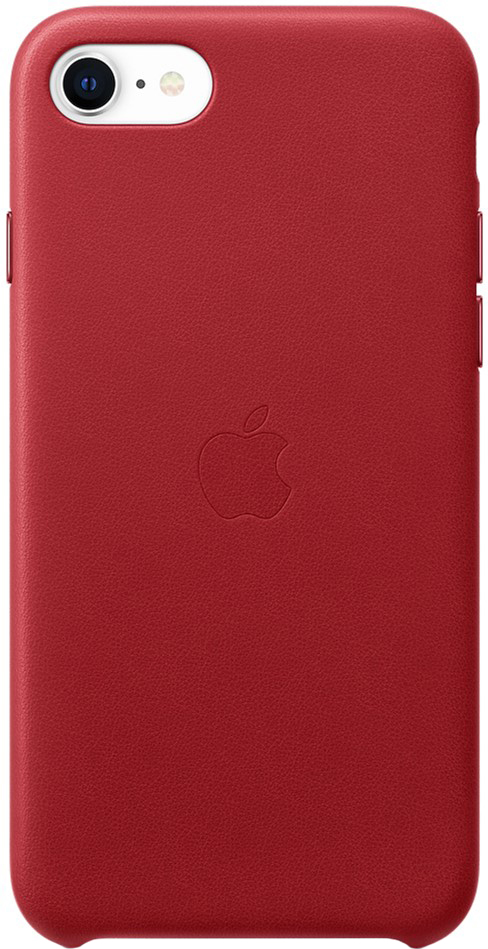 Акція на Панель Apple Leather Case для Apple iPhone SE (PRODUCT) Red (MXYL2ZM/A) від Rozetka UA