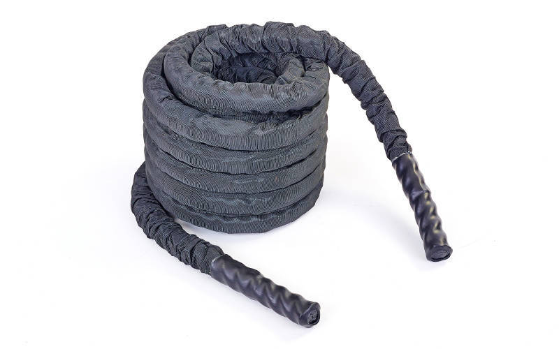 

Канат для кроссфита в защитном рукаве BATTLE ROPE FI-5719-12 (полипропилен, l-12м,d-3,8см, черный) \1