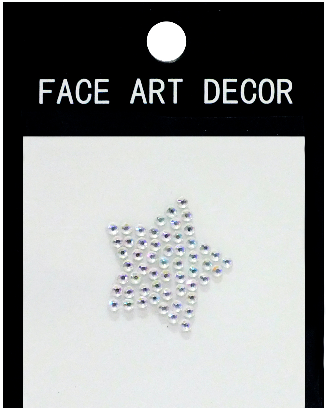 

Наклейка на лицо Seta Decor 16-196-2 Звездочка Серебристая