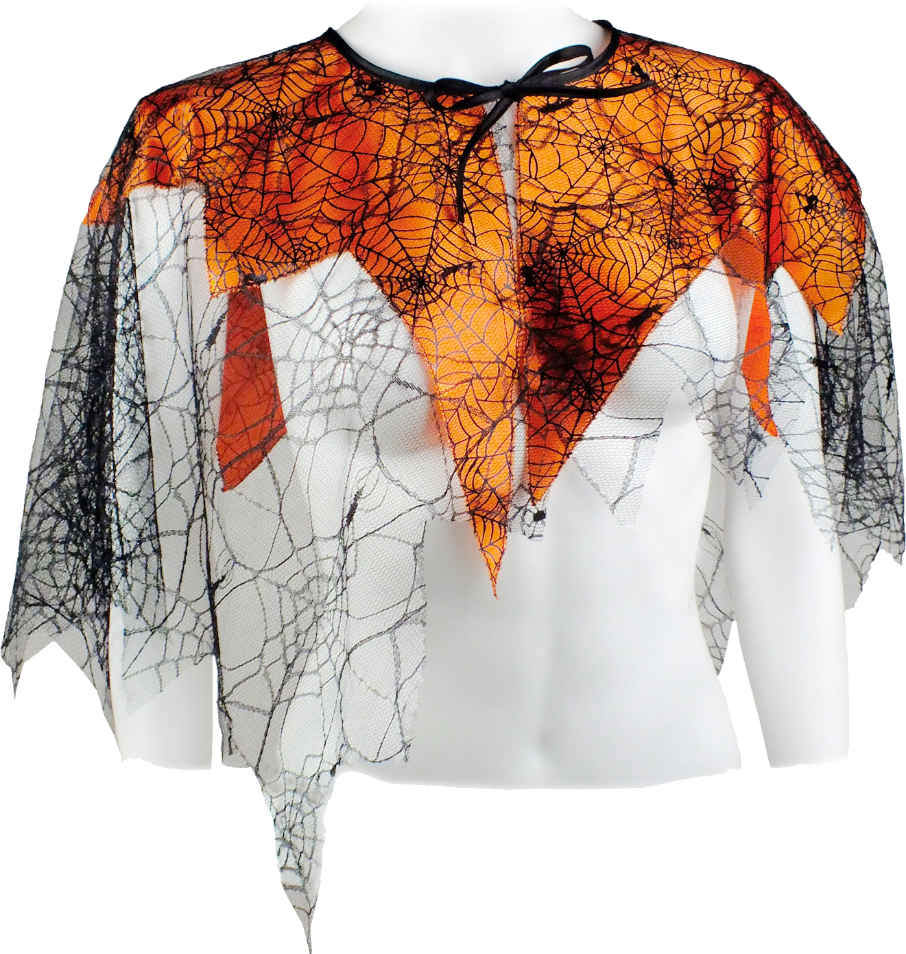 

Накидка Seta Decor 17-857BLK-OR Королева пауков Оранжево-черная