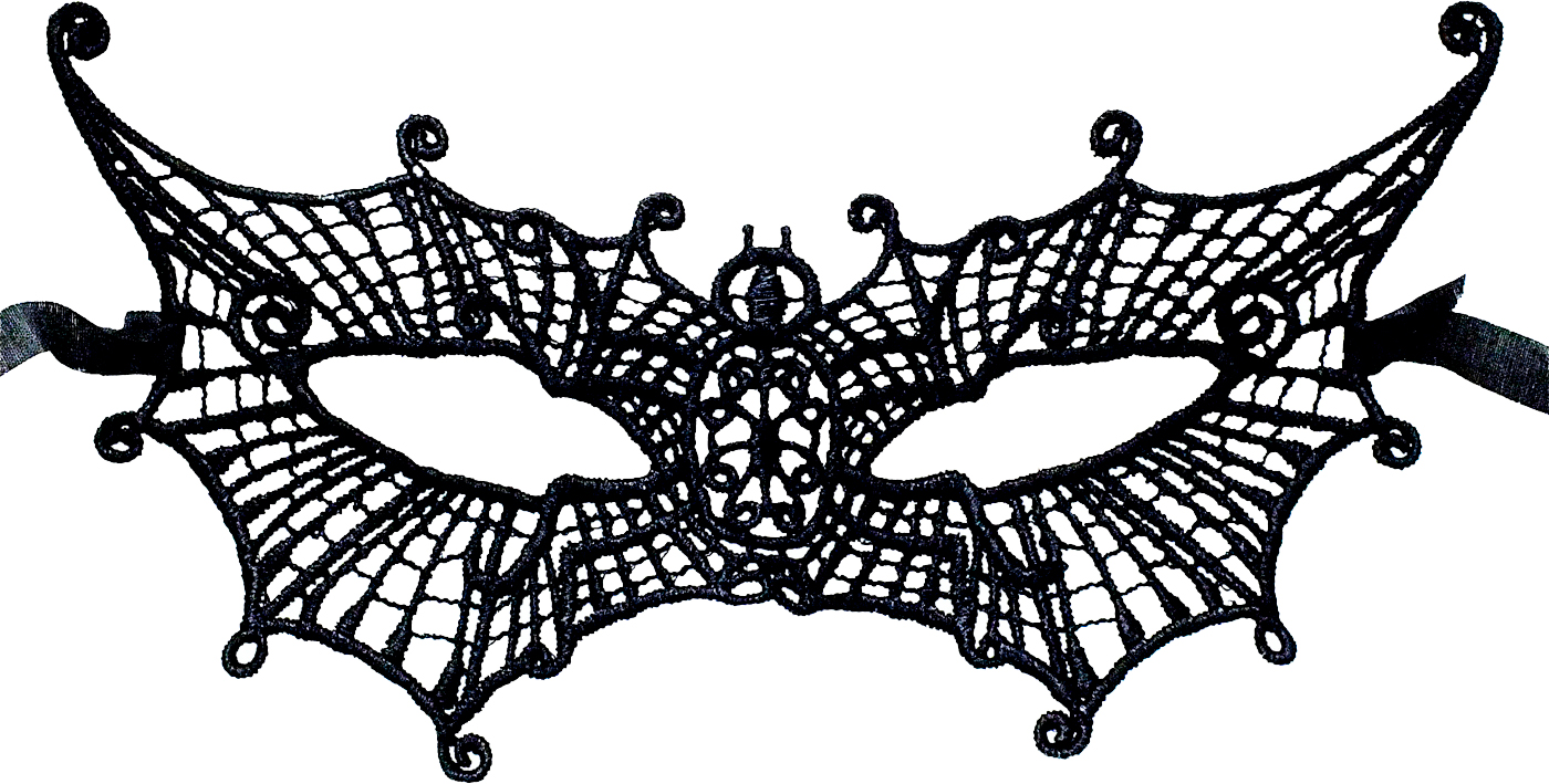 

Маска ажурная Seta Decor 16-275-2 Паутина Черная