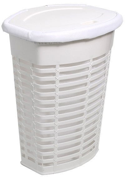 

Корзина для белья PrimaNova Palm 36.5х46.5х60 см Белая (E44-01-01)