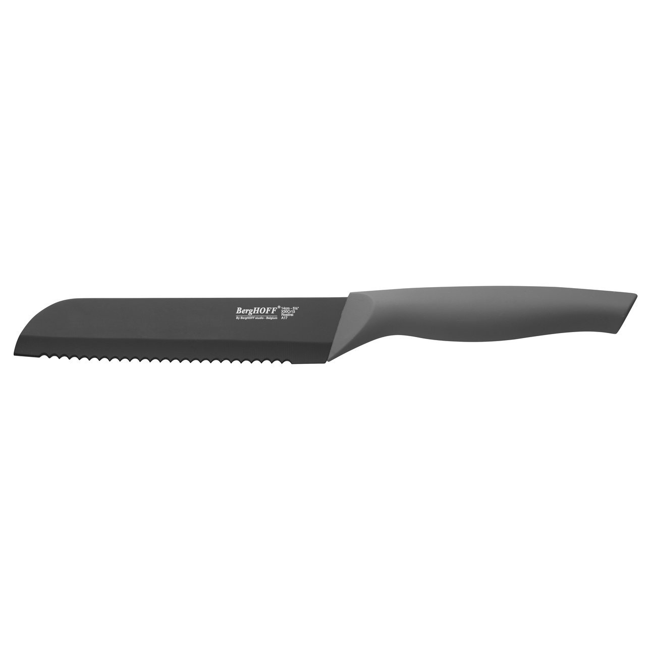 

Кухонный нож BergHOFF Essentials Eclipse для хлеба 150 мм в чехле Черный