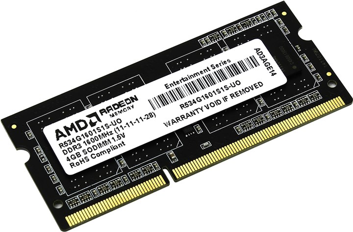 

Оперативная память AMD R534G1601S1S-U (R534G1601S1S-U)