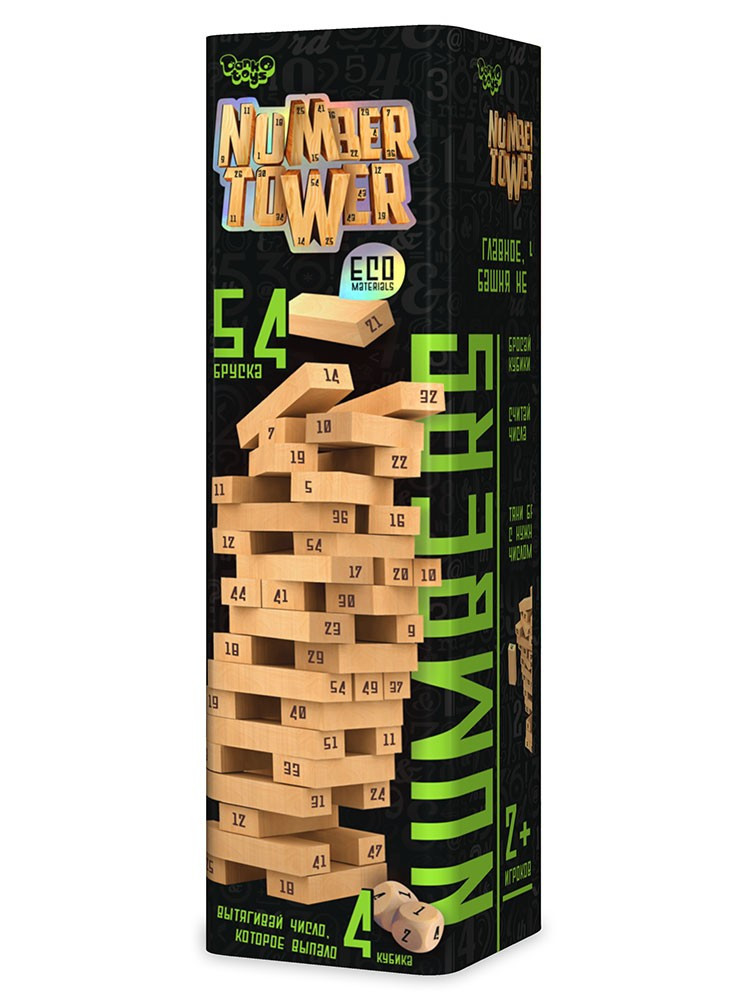 

Игра Number Tower (vega, вега, башня, дженга, джанга) Danko Toys (NT-01-01)