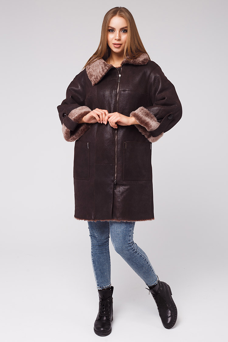 

Дубленка Aleyna 555 S Коричневая 94790002