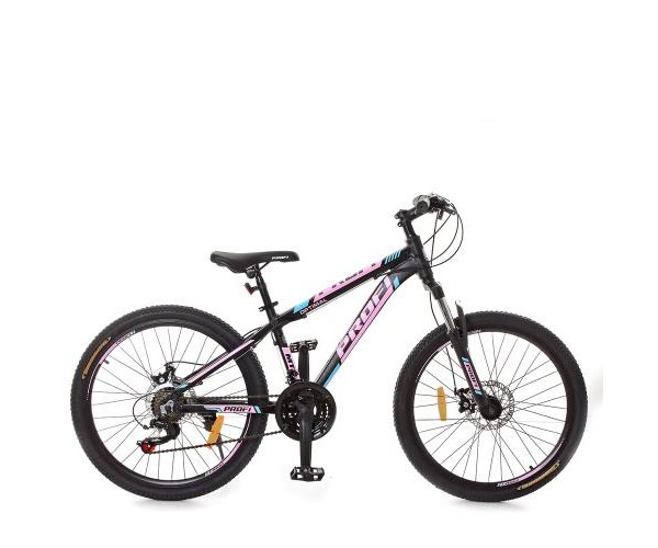 

Спортивный велосипед Profi G24 OPTIMAL 24", Черно-розовый