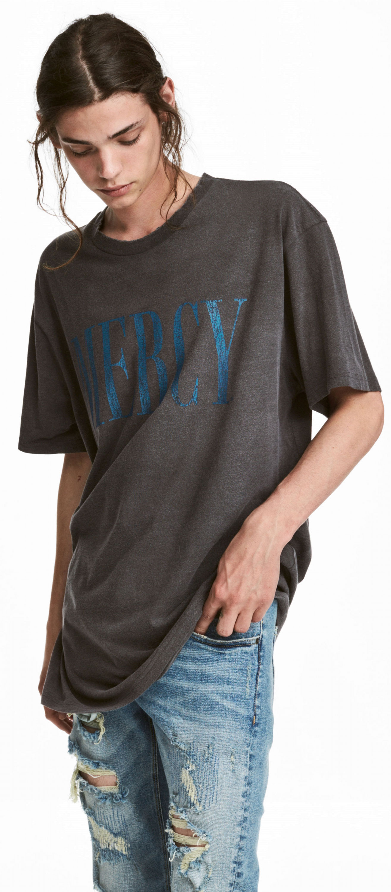 

Футболка H& Divided XAZ098302VXHT  Серая с синим, Футболка H&M Divided XAZ098302VXHT M Серая с синим