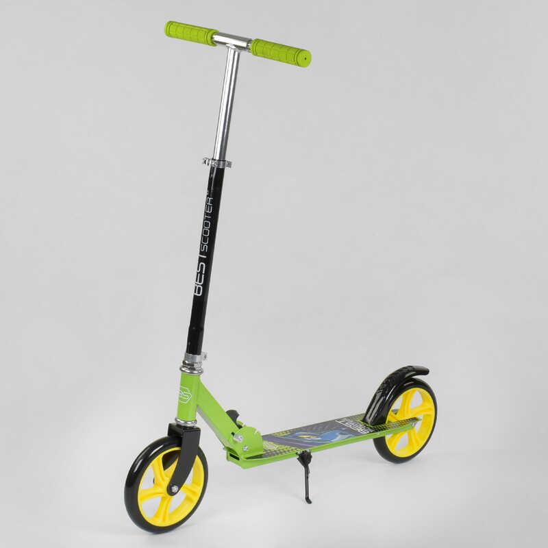 

Самокат двухколесный 53396 Best Scooter салатовый, колеса PU