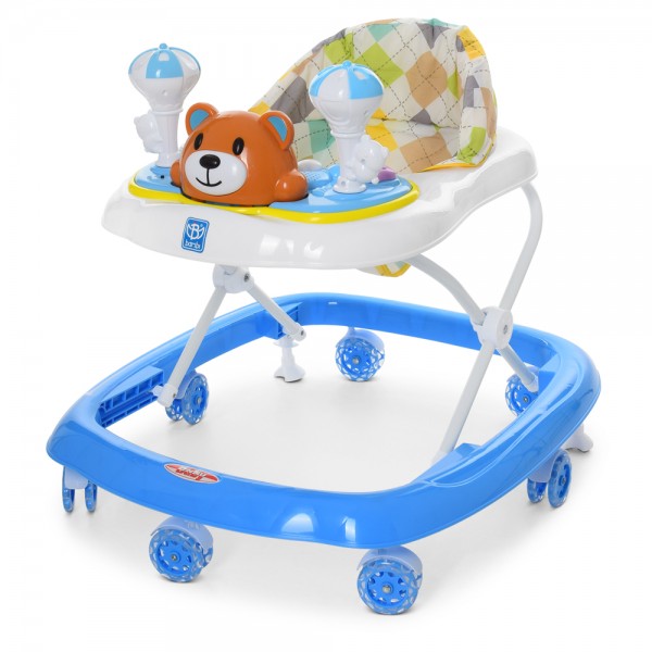

Ходунки/Прыгунки Детские ходунки Мишка с силиконовыми колесами Bambi M 3656-S Голубой (MAS40369)