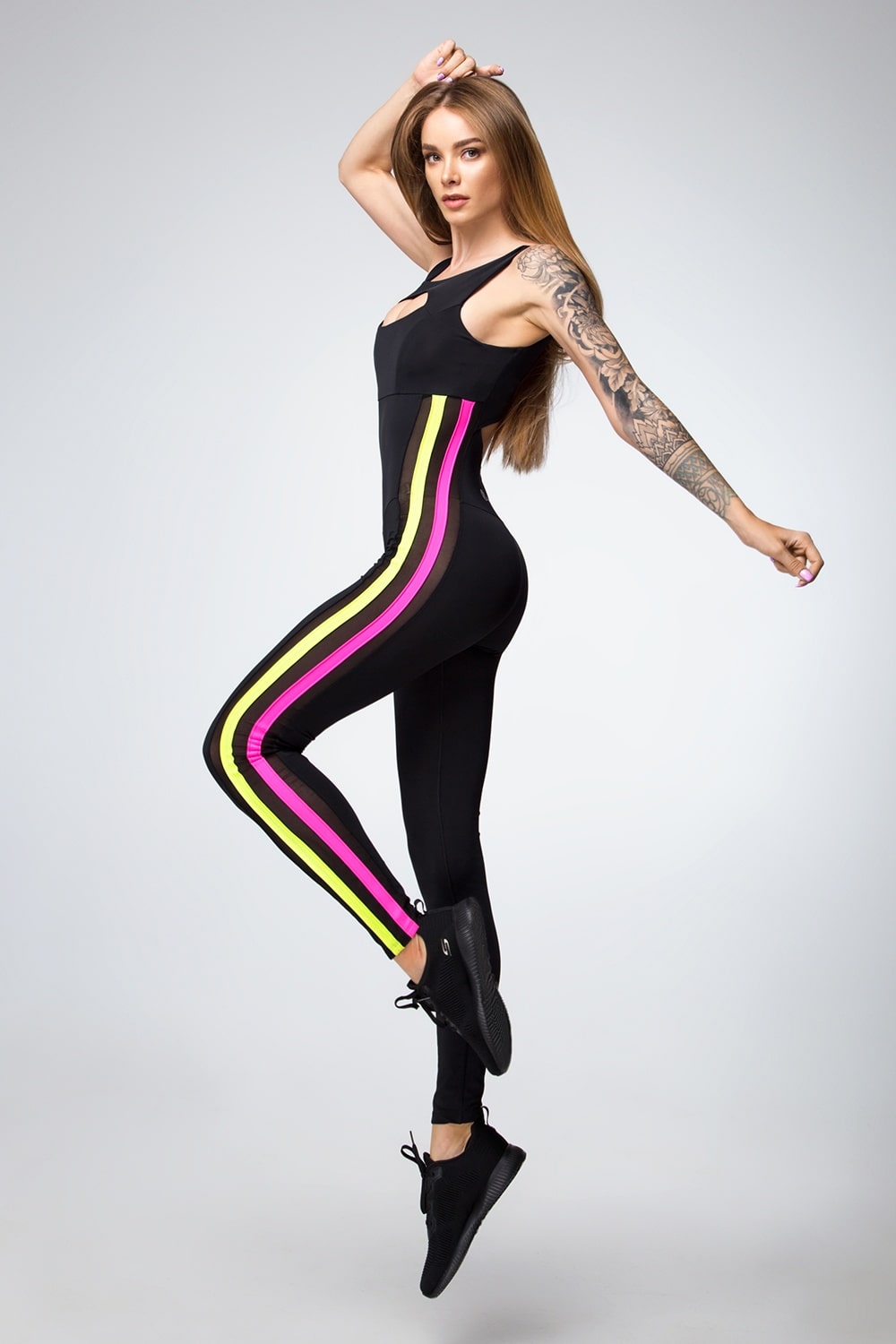 

Женский спортивный комбинезон Neon Designed For Fitness XS Черный 000096564
