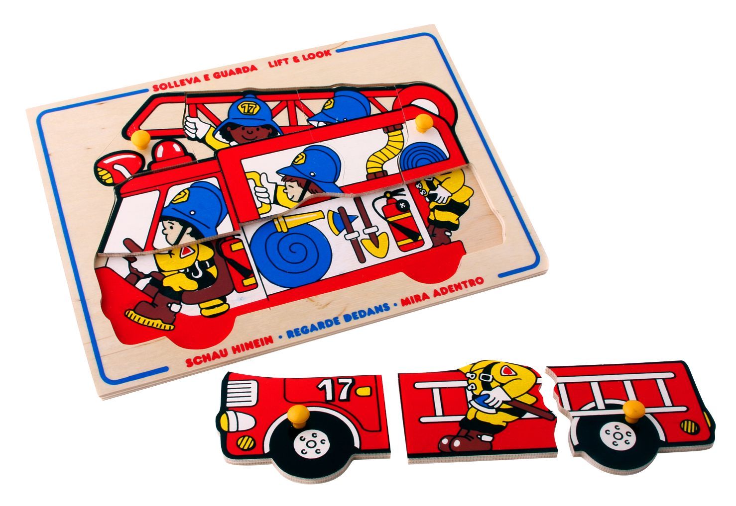 

Мозаика Пожарные 9 деталей Lam Toys 29,5х15х0,9 см Разноцветный 000097977
