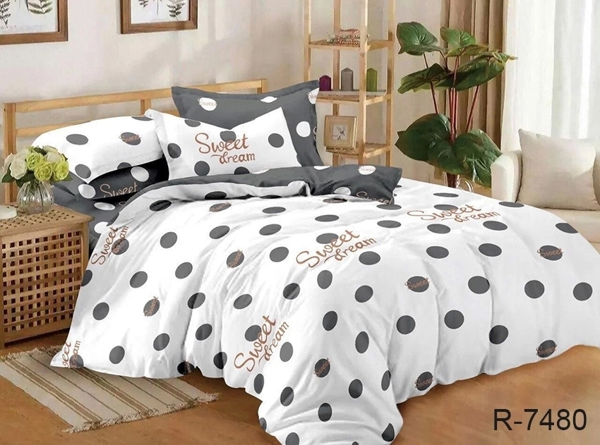 

Постельное белье с компаньоном (750) ТМ TAG 150x215 см Бело-серый 000097213