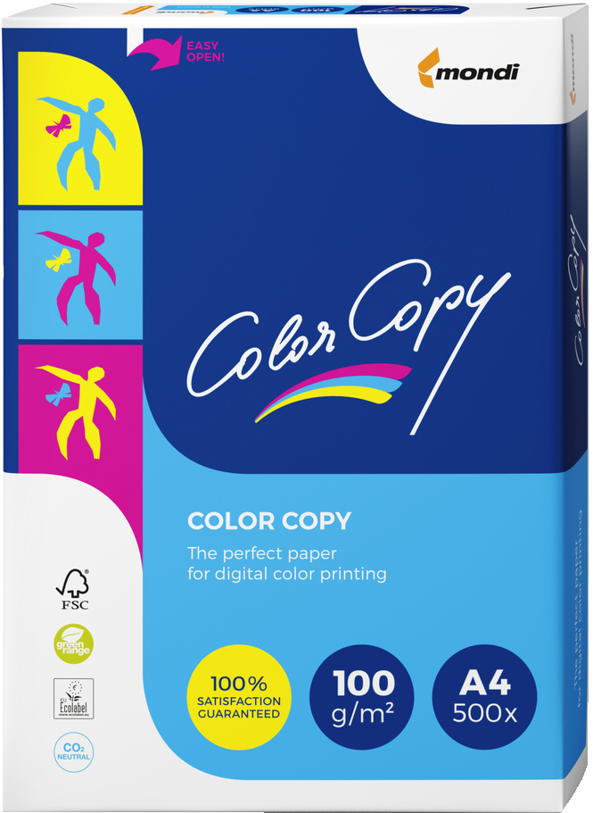 

Бумага офисная Color Copy A4 100 г/м2 500 листов Белая (A4.100.CC)