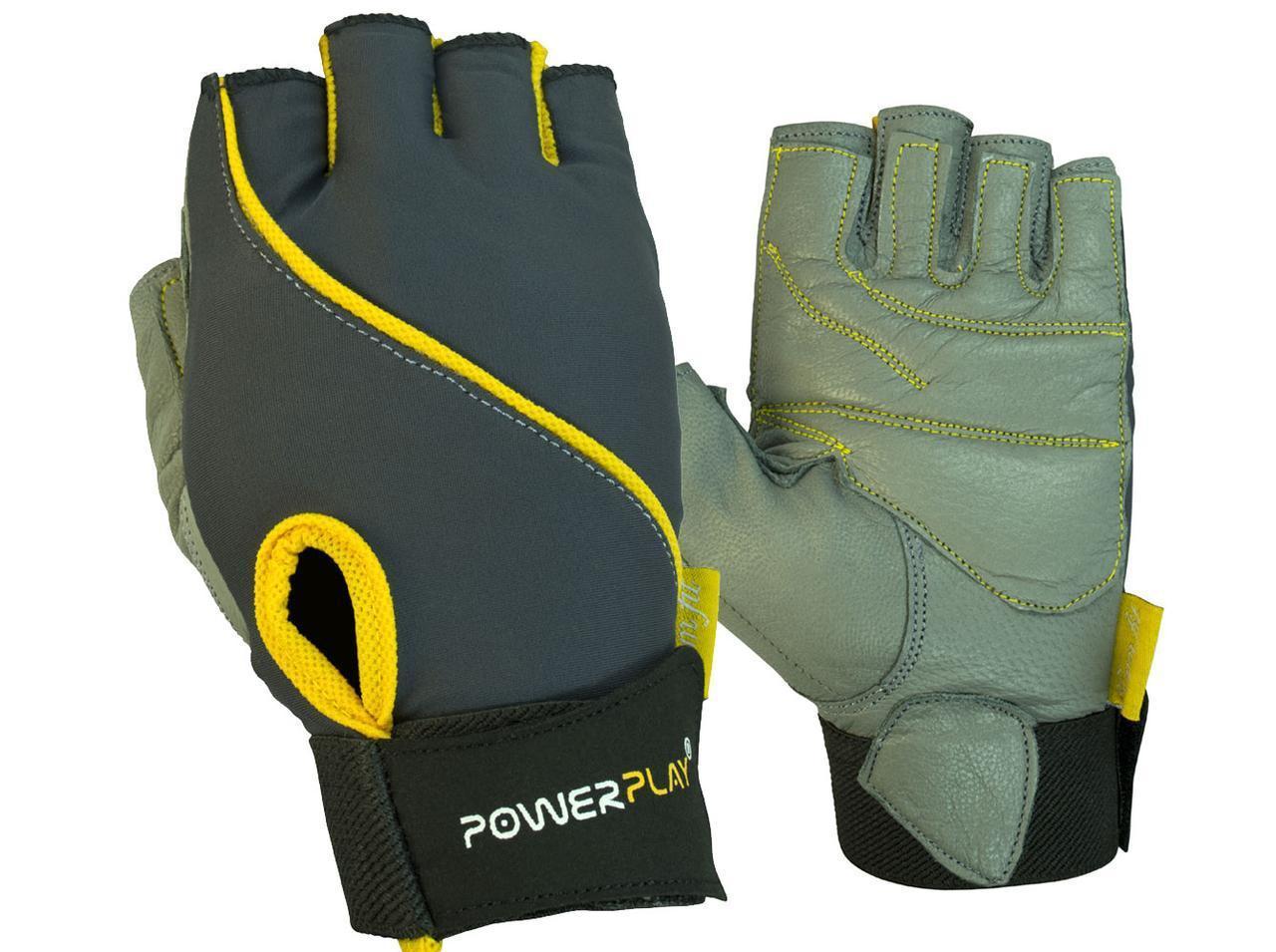 

Рукавички для фітнесу (PP-1725B) PowerPlay XS Сіро-жовтий 000062518