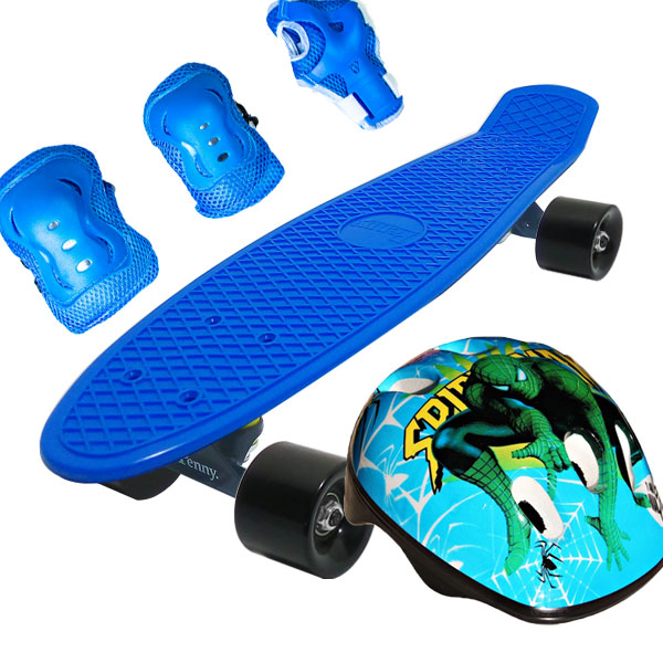 

Скейт Penny Classic 22" Combo Набор (защита + шлем) Синий Spider Man (2T2029)