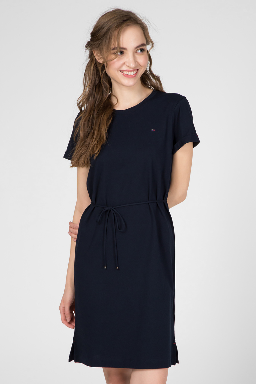 

Женское темно-синее платье ANGELA REGULAR C-NK Tommy Hilfiger XS WW0WW27812