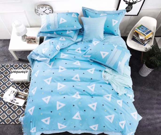 

Постельное белье CottonTwill Сатин Геометрия Детский Голубой 147x112 см ( FB5774CT)