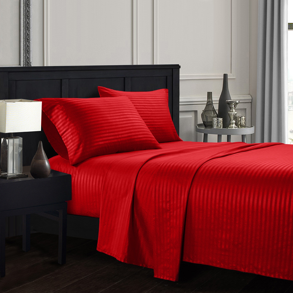 

Постельное белье CottonTwill Страйп сатин Евро Красный 200x220 см ( FB13281CT)