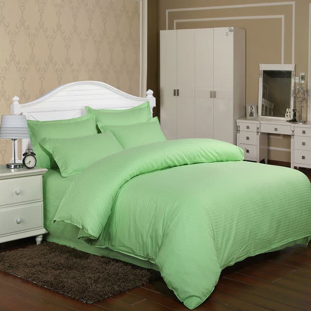 

Постельное белье CottonTwill Страйп сатин 2 Евро Салатовый 200x220 см ( FB1124CT)