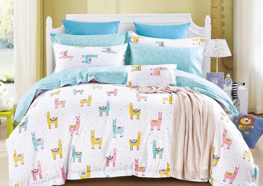 

Постельное белье CottonTwill Сатин с животными Ламы 1-спальный Разноцветный 145x215 см ( FB5925CT)