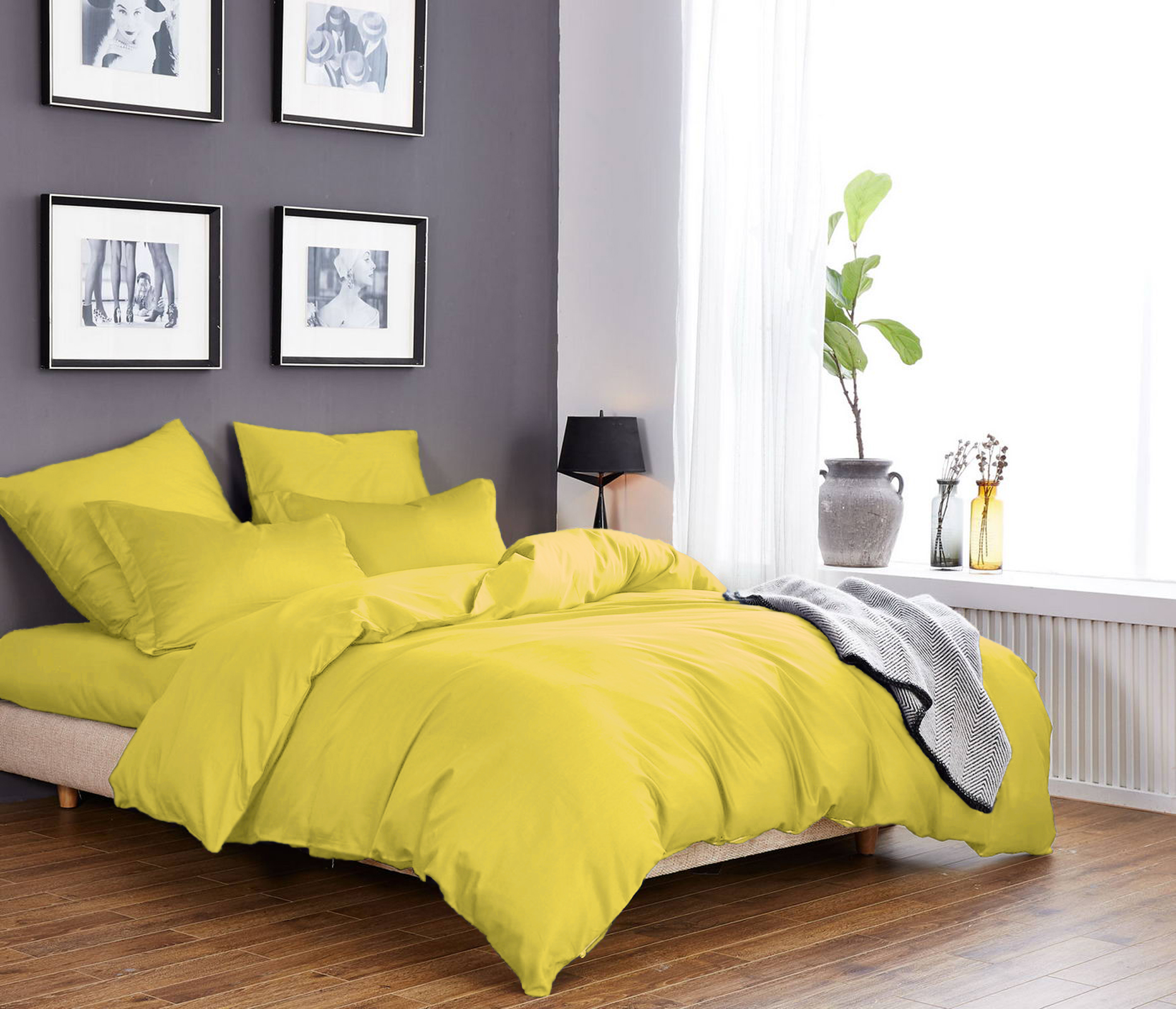 

Постельное белье CottonTwill Сатин Однотонный сатин 1.5-спальный Желтый 145x215 см ( FB1320CT)