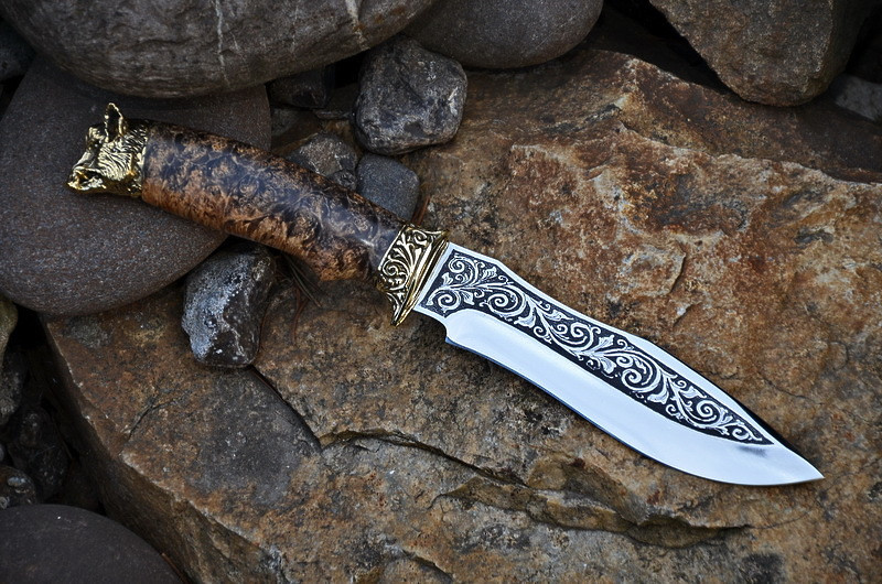 

Коллекционный нож R.A. Knives Вепрь 40х13