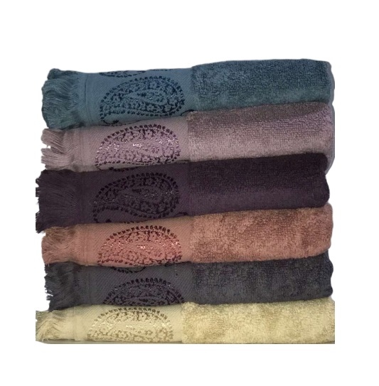 

Набор махровых полотенец Miss Cotton жаккард Buta 70*140 6 шт (ts-6001098)