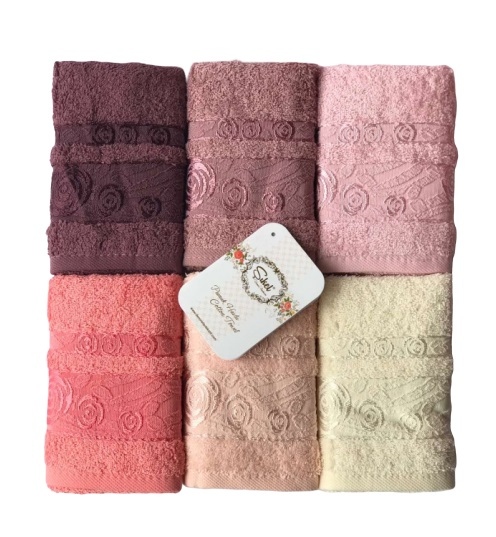 

Набор махровых полотенец Sikel Cotton Rose Garden 50*90 6 шт (ts-6001201)