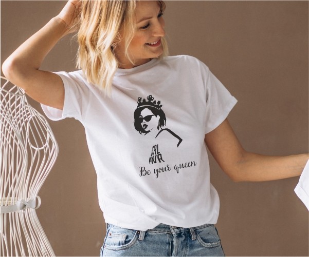 

Футболка Imbur Be your queen белая XXL