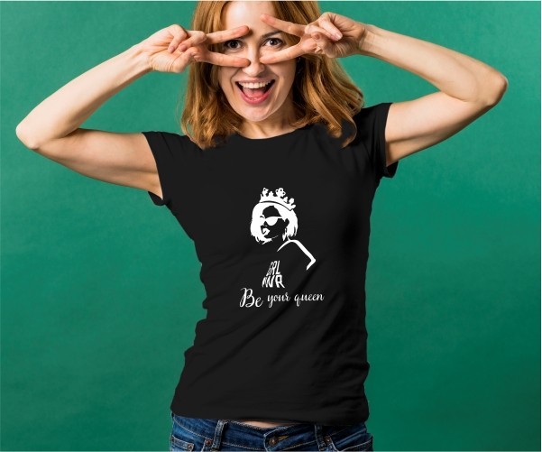 

Футболка Imbur Be your queen черная XL
