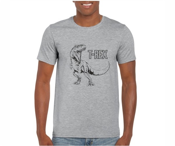 

Футболка Imbur T-REX cветло-серая XXL