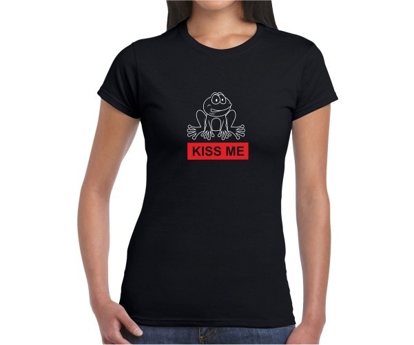 

Футболка Imbur KISS ME черная S