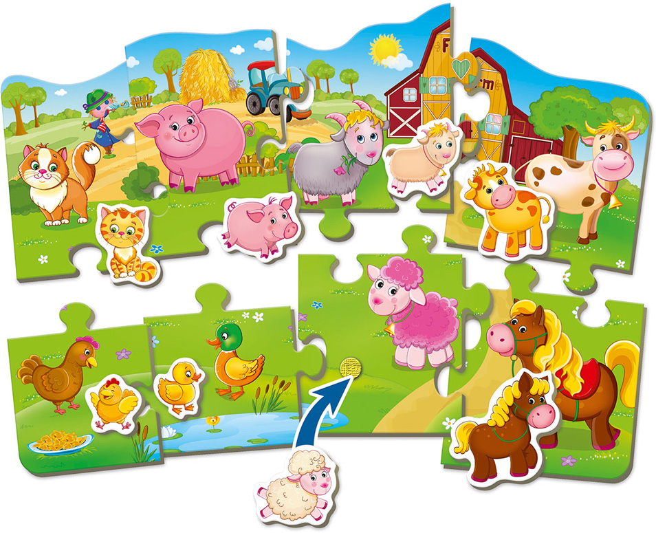 

Пазл с липучками Vladi Toys Чей малыш (рус) (VT2907-01)