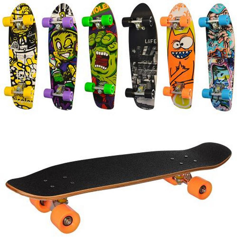 

Детский скейтборд с подсветкой колес Profi (MS2974)