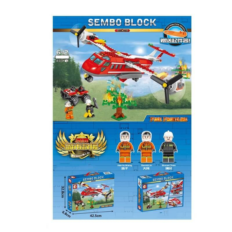 

Конструктор «Пожарный самолет» 433 детали A-Toys (603038)