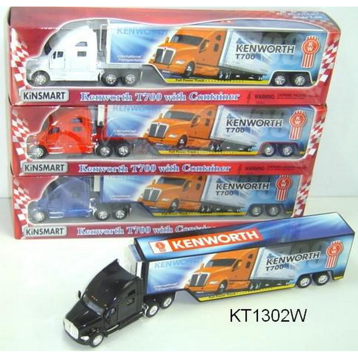 

Машинка Kinsmart Kenworth T700 Kinsmart (KT 1302 W)