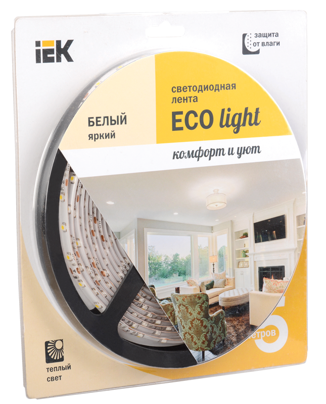 

Лента светодиодная LED 5м блистер LSR-3528WW60-4.8-IP65-12V IEK-eco (LSR1-1-060-65-1-05)