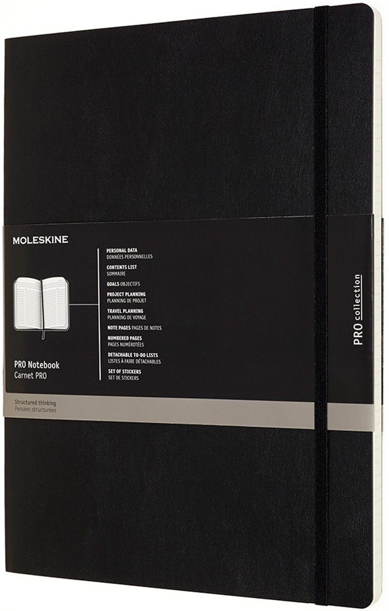 

Записная книга Недатированная Moleskine PRO 21.59 x 27.94 см 192 страницы Чёрная Мягкая обложка (8058647620886)