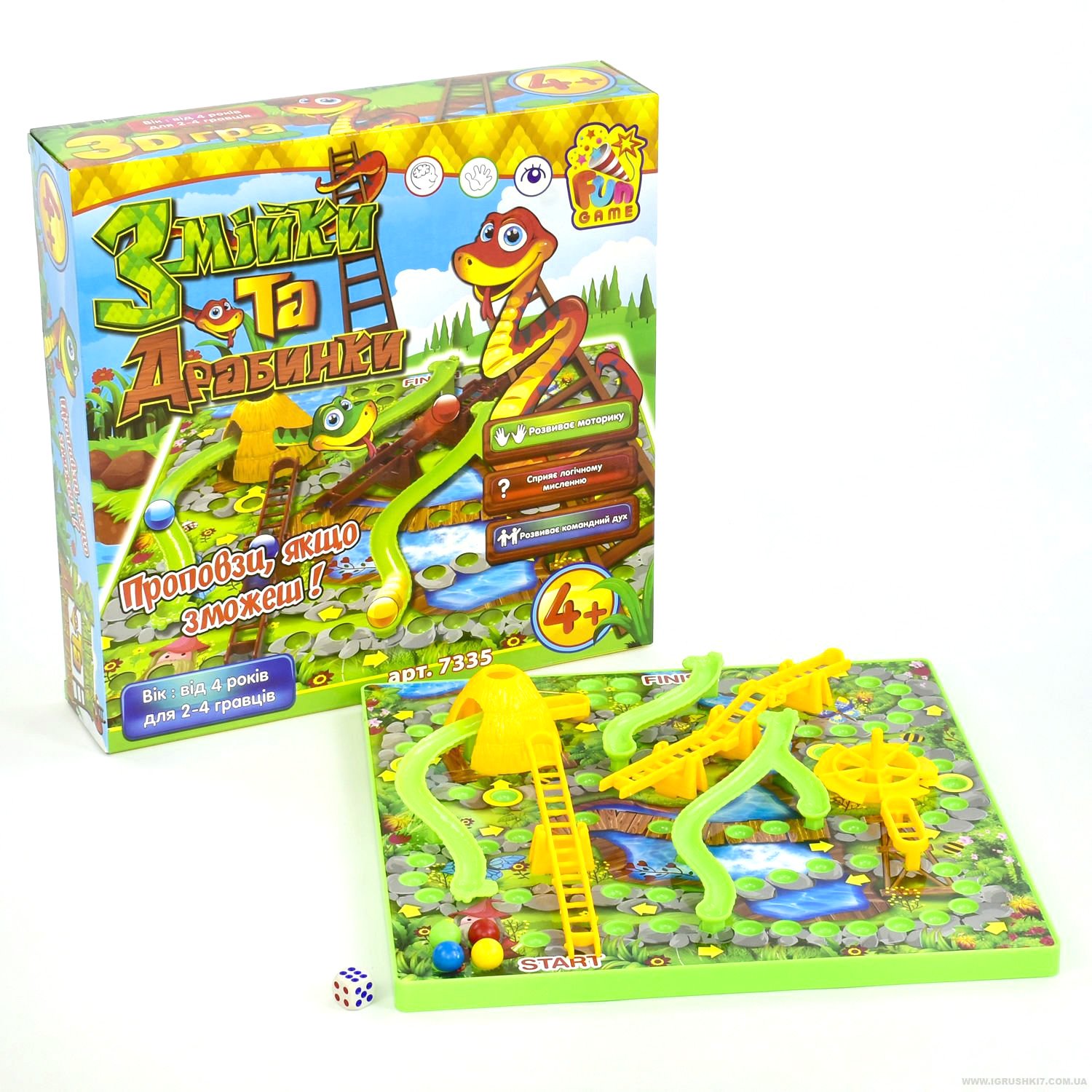 

Настольная игра Fun Game Лестницы и змейки (7335)
